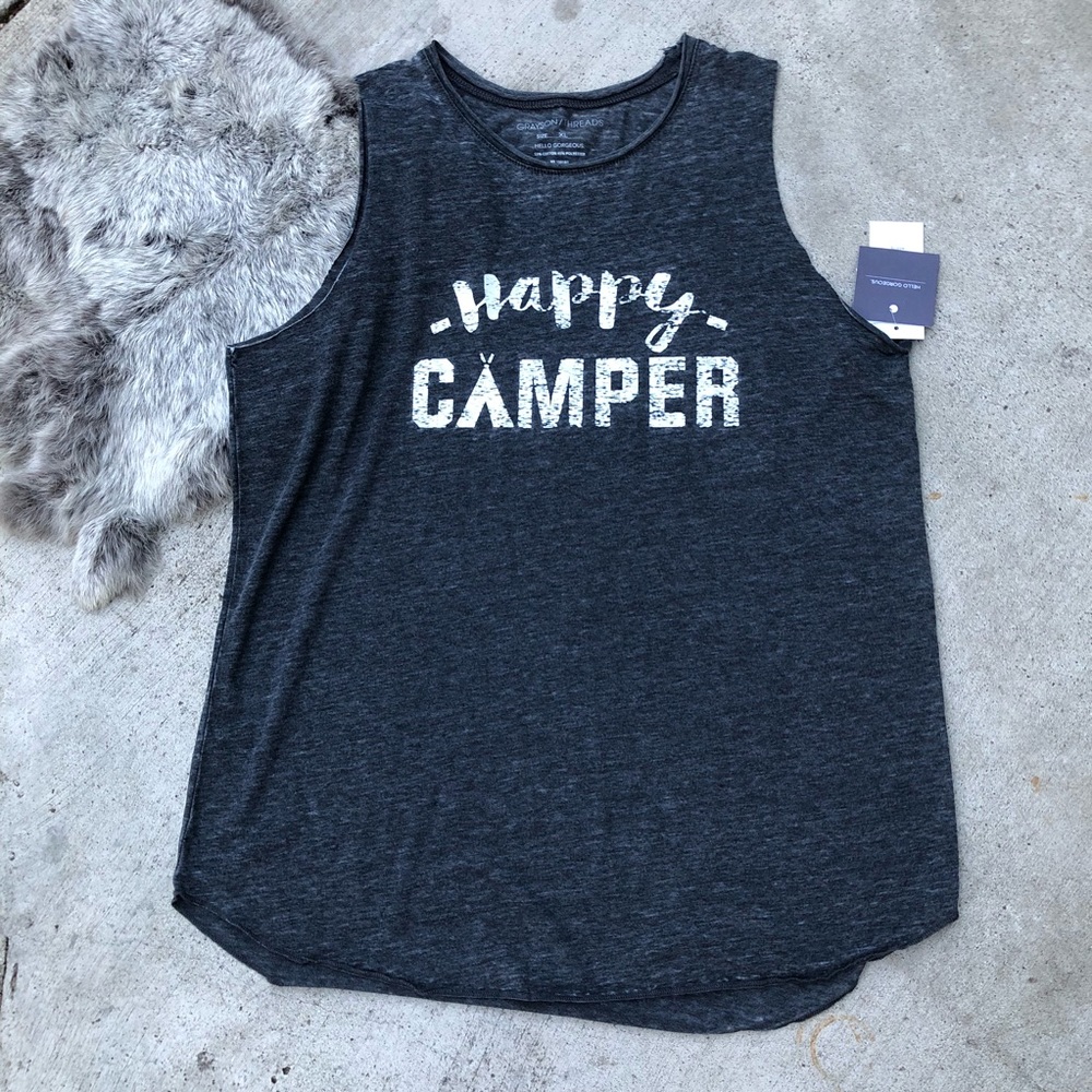 NWT Grayson Threads Happy Camper Tank Top